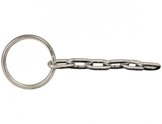 Image of Zinc Welded Ring with 6 Links of Chain for L001 Tailgate Release Lever from Buyers Products. Part number: 58R6