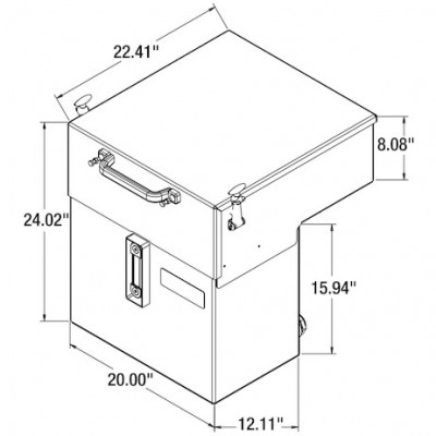 Image of 15 Gallon Central Hydraulic System - 4 Function, Electric On/Off, Standard Reservoir, No GPS from Buyers Products. Part number: 6381540