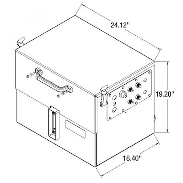 Image of 15 Gallon Central Hydraulic System - 6 Function, Electric On/Off, Compact Reservoir, with GPS from Buyers Products. Part number: 6381564