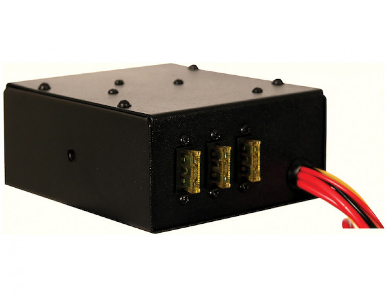 Image of 4 Function Backlit Pre-Wired Switch Box Fused With Relay And Circuit Breaker from Buyers Products. Part number: 6391104