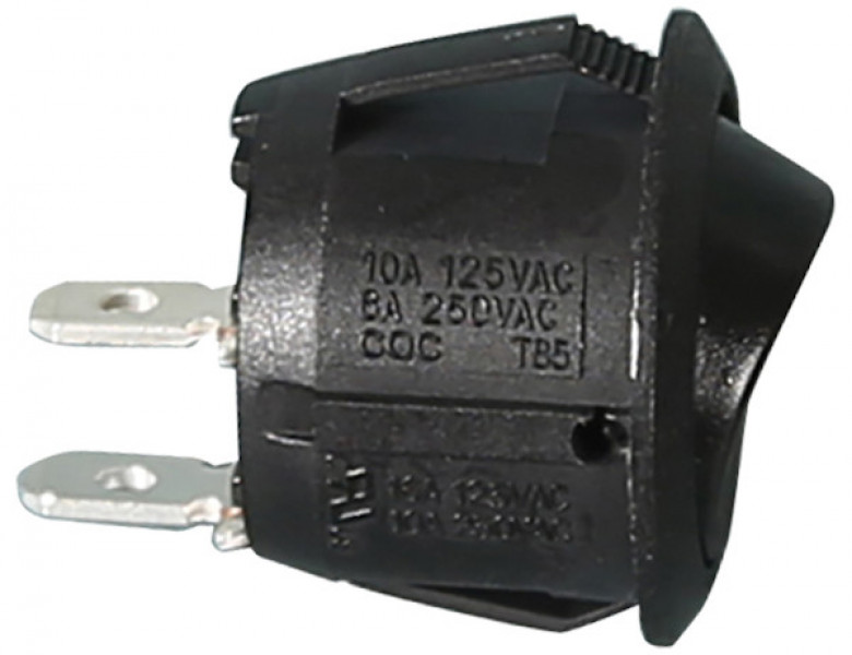 Image of Momentary and On/Off Mini Round Rocker Switch Black from Buyers Products. Part number: 6391105