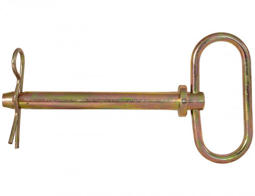 Image of Yellow Zinc Plated Hitch Pins - 1/2 Diameter x 4-1/4 Inch Usable Length from Buyers Products. Part number: 66100