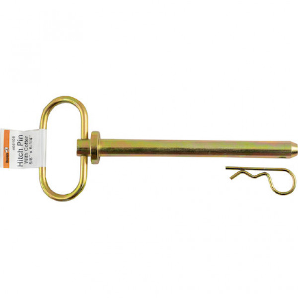 Image of Yellow Zinc Plated Hitch Pins - 5/8 Diameter x 6-1/4 Inch Usable Length from Buyers Products. Part number: 66105