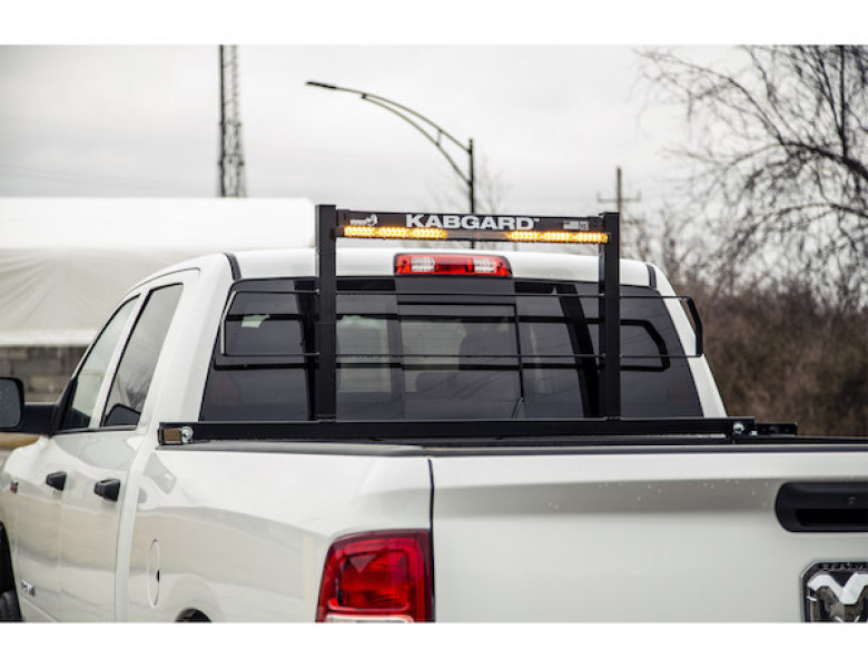 Image of 69 Inch Kabgardeavy-Duty Steel Pickup Truck Headache Rack Bundle with Standard Mounting Brackets from Buyers Products. Part number: 85104