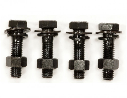 Image of Mounting Kit: (4) 1/2 in. x 2 in. Grade 8 cap screws, (4) 1/2 in. Grade 8 hex nuts, and (4) 1/2 in. heavy lock washers from Buyers Products. Part number: 8520