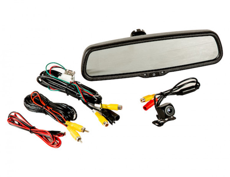 Image of Backup Camera System with Mirror Monitor and Camera from Buyers Products. Part number: 8883030