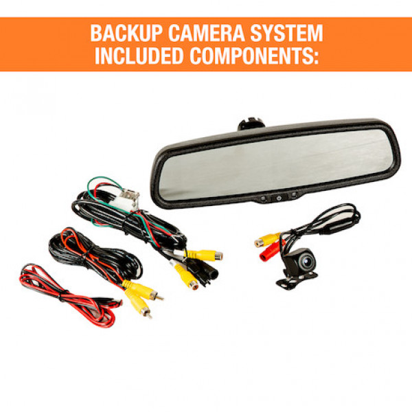 Image of Backup Camera System with Mirror Monitor and Camera from Buyers Products. Part number: 8883030