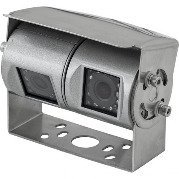 Image of Stainless Steel Dual Lens Heated Waterproof Night Vision Color Camera with Audio from Buyers Products. Part number: 8883108