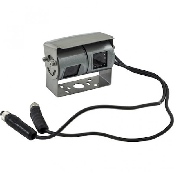 Image of Stainless Steel Dual Lens Heated Waterproof Night Vision Color Camera with Audio from Buyers Products. Part number: 8883108