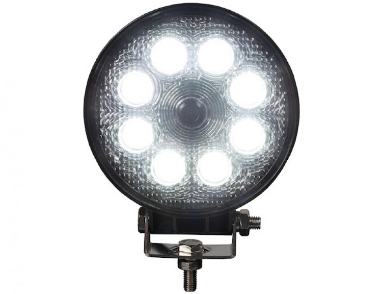 Image of Round LED Flood Light with Built-In Backup Camera from Buyers Products. Part number: 8883110