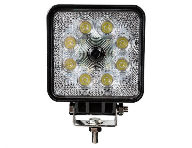 Image of Square LED Flood Light with Built-In Backup Camera from Buyers Products. Part number: 8883111