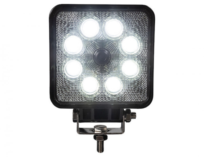 Image of Square LED Flood Light with Built-In Backup Camera from Buyers Products. Part number: 8883111