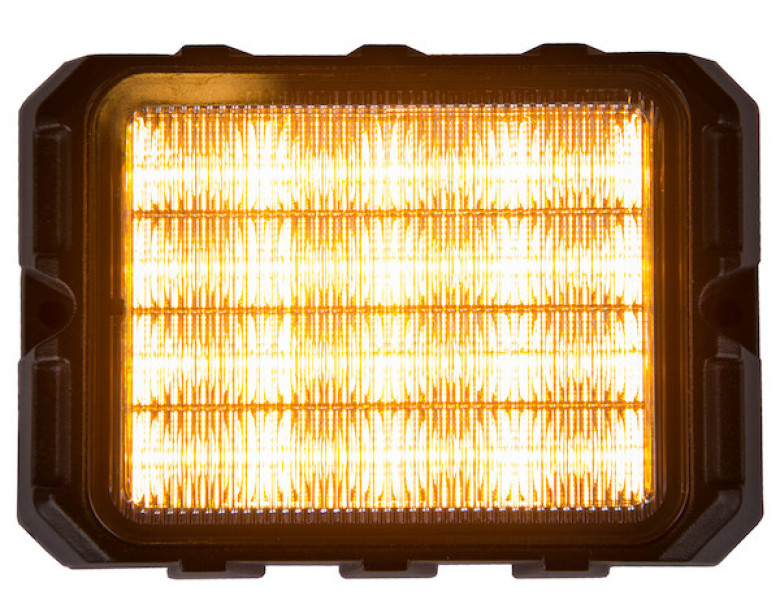 Image of 4.75 Inch Amber/Clear 16 LED Strobe Light from Buyers Products. Part number: 8890202