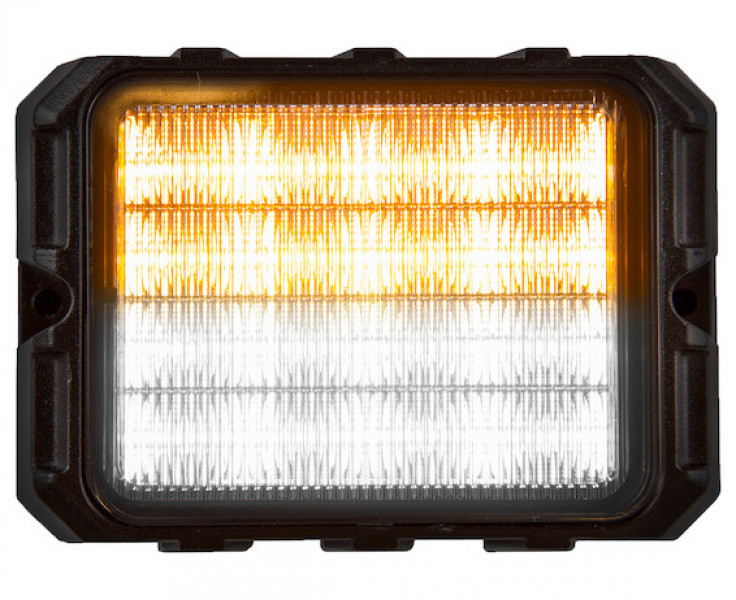 Image of 4.75 Inch Amber/Clear 16 LED Strobe Light from Buyers Products. Part number: 8890202