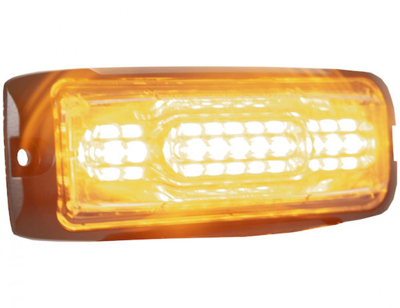 Image of Ultra Thin Wide Angle 5 Inch Amber LED Strobe Light from Buyers Products. Part number: 8890300