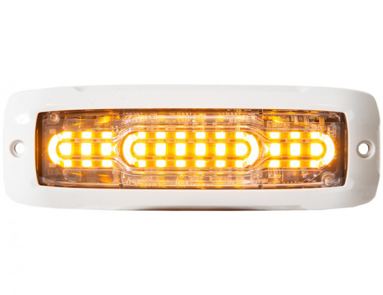 Image of Ultra Thin Wide Angle 5 Inch Amber LED Strobe Light from Buyers Products. Part number: 8890300