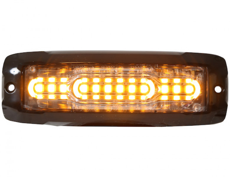 Image of Ultra Thin Wide Angle 5 Inch Amber LED Strobe Light from Buyers Products. Part number: 8890300