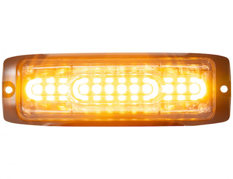 Image of Ultra Thin Wide Angle 5 Inch Amber LED Strobe Light from Buyers Products. Part number: 8890300