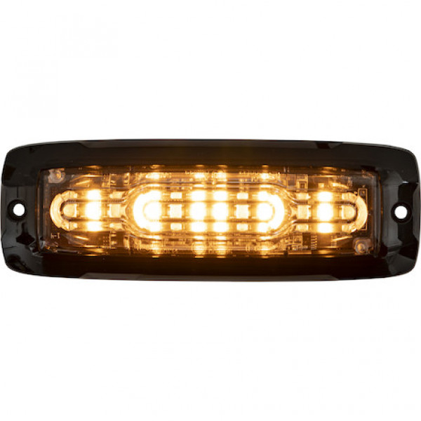 Image of Ultra Thin Wide Angle 5 Inch Amber/Green LED Strobe Light from Buyers Products. Part number: 8890310