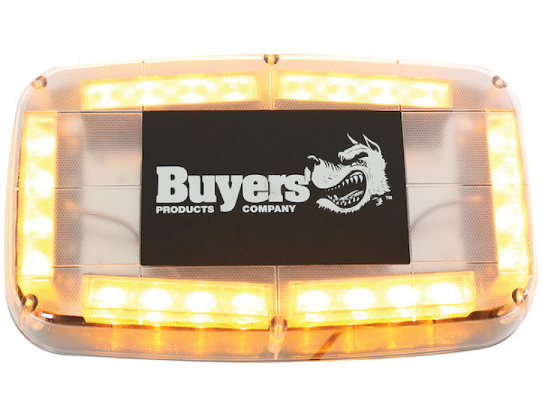 Image of 11 Inch Rectangular Multi-Mount Amber LED Mini Light Bar from Buyers Products. Part number: 8891040