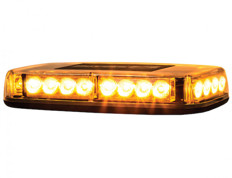 Image of 11 Inch Rectangular Multi-Mount Amber LED Mini Light Bar from Buyers Products. Part number: 8891040