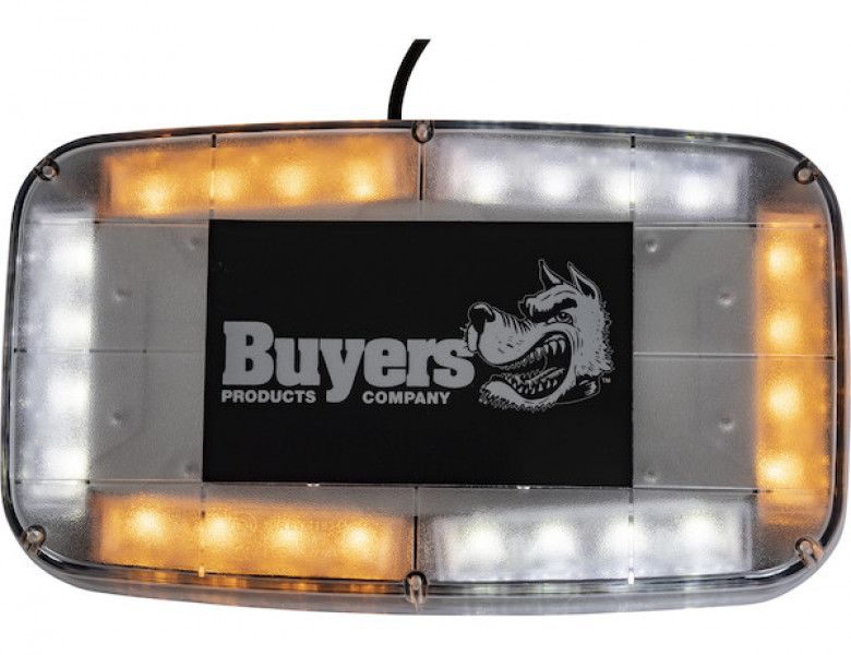 Image of Amber/Clear 11 Inch Rectangular Multi-Mount LED Mini Light Bar from Buyers Products. Part number: 8891042