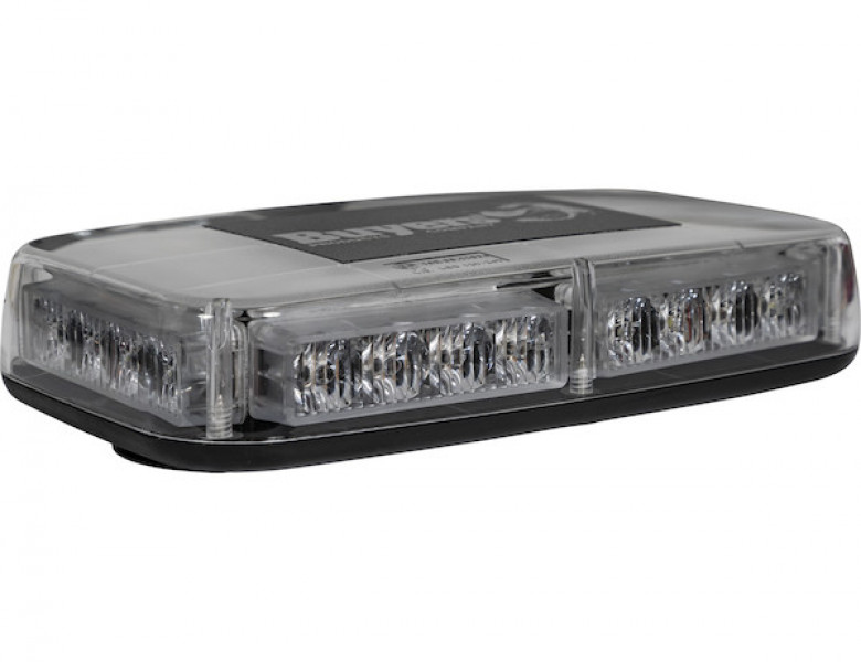 Image of Amber/Clear 11 Inch Rectangular Multi-Mount LED Mini Light Bar from Buyers Products. Part number: 8891042