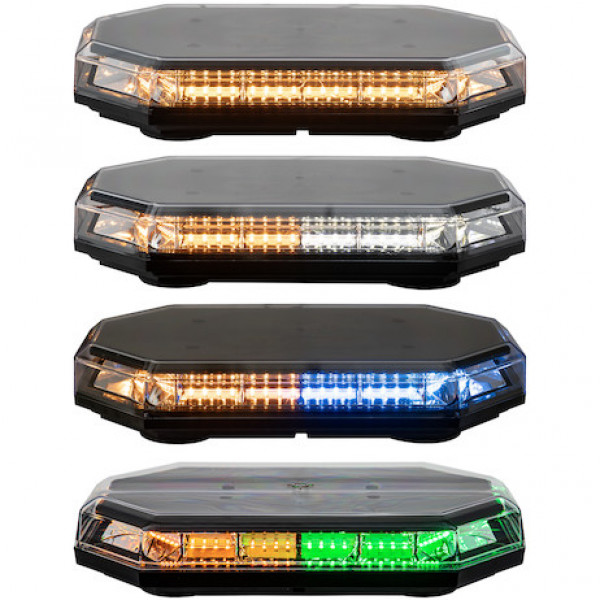 Image of 15 Inch Octagonal LED Mini Light Bar - Amber from Buyers Products. Part number: 8891060