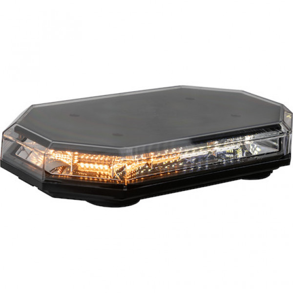 Image of 15 Inch Octagonal LED Mini Light Bar - Amber/Clear from Buyers Products. Part number: 8891062