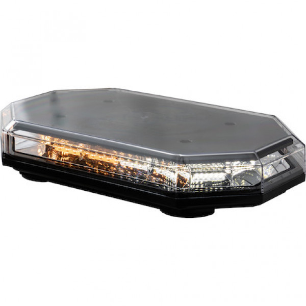 Image of 15 Inch Octagonal LED Mini Light Bar - Amber/Clear from Buyers Products. Part number: 8891062