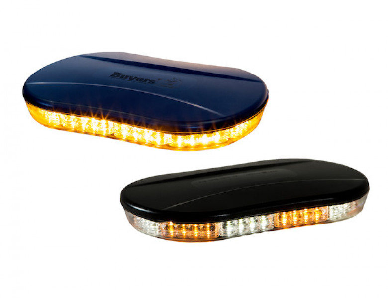 Image of Class 1 Low Profile Oval Mini Light Bar - Amber from Buyers Products. Part number: 8891080