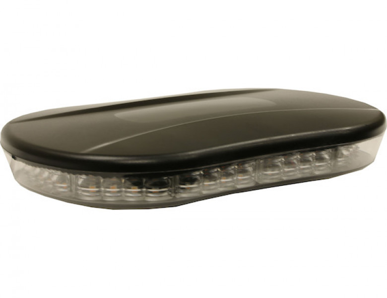 Image of Class 1 Low Profile Oval Mini Light Bar - Amber from Buyers Products. Part number: 8891080