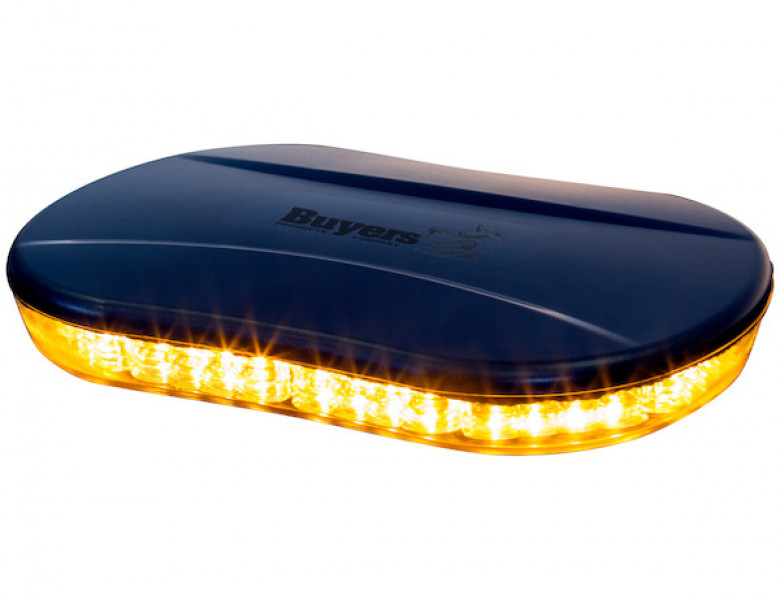 Image of Class 1 Low Profile Oval Mini Light Bar - Amber from Buyers Products. Part number: 8891080