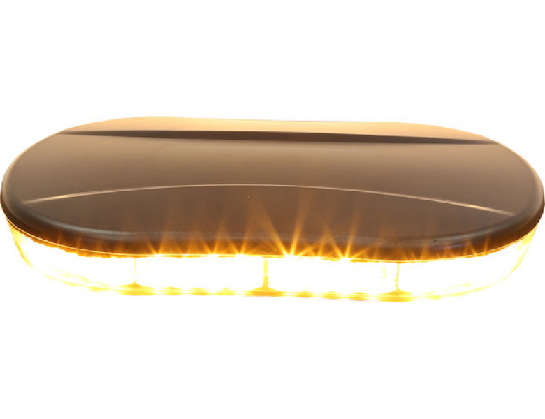 Image of Class 1 Low Profile Oval Mini Light Bar - Amber from Buyers Products. Part number: 8891080