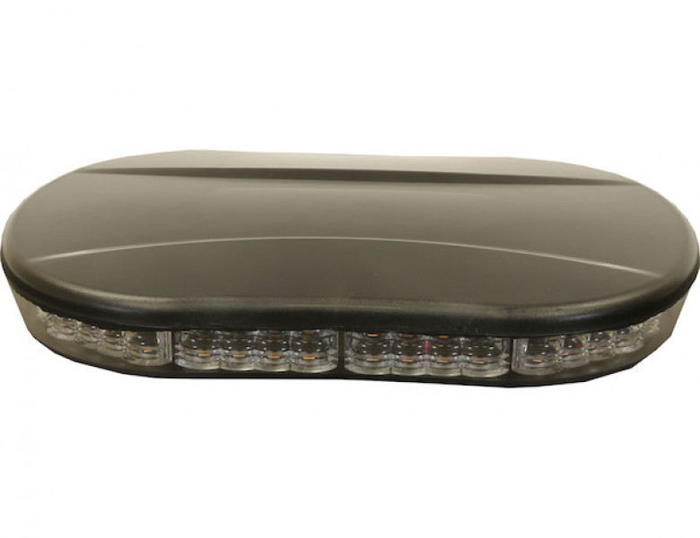 Image of Class 1 Low Profile Oval Mini Light Bar - Amber from Buyers Products. Part number: 8891080