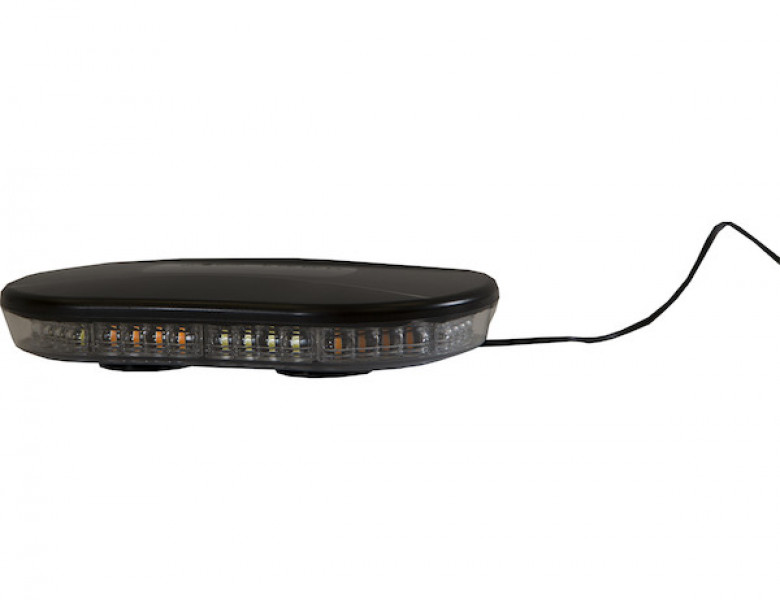 Image of Class 1 Low Profile Oval Mini Light Bar - Amber/Clear from Buyers Products. Part number: 8891082