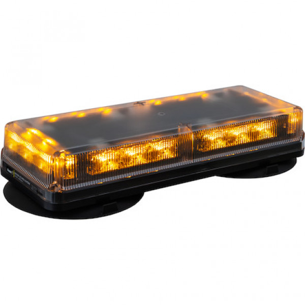 Image of Rectangular 18 LED Mini Light Bar - Amber from Buyers Products. Part number: 8891090