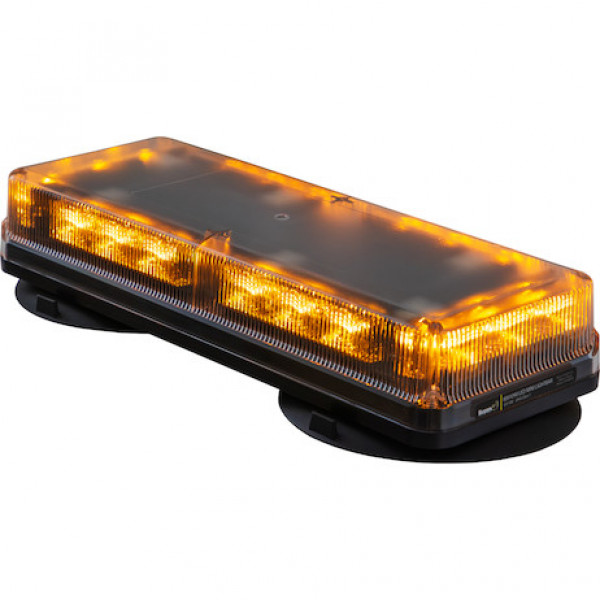 Image of Rectangular 18 LED Mini Light Bar - Amber from Buyers Products. Part number: 8891090