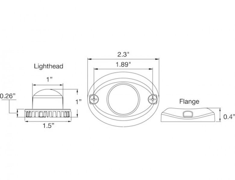 Image of 15 Foot Clear Bolt-On Hidden Strobe Kits With In-Line Flashers With 6 LED from Buyers Products. Part number: 8891215