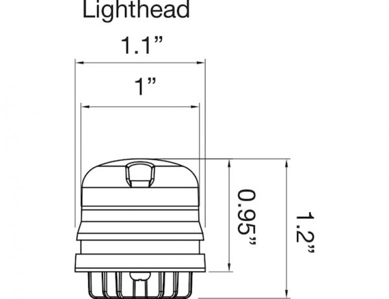 Image of 25 Foot Clear Push-On Hideaway Strobe Kit With In-Line Flashers With 6 LED from Buyers Products. Part number: 8891325