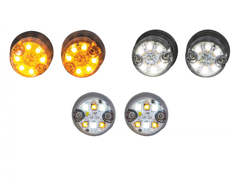 Image of 25 Foot Amber Push-On Hideaway Strobe Kit With In-Line Flashers With 6 LED from Buyers Products. Part number: 8891326