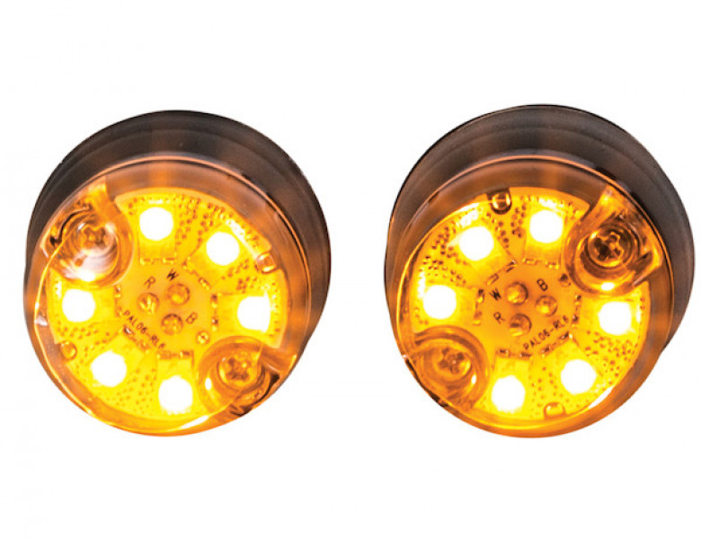 Image of 25 Foot Amber Push-On Hideaway Strobe Kit With In-Line Flashers With 6 LED from Buyers Products. Part number: 8891326