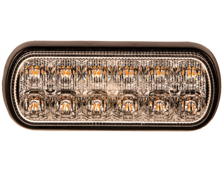 Image of Dual Row 5.5 Inch Amber LED Strobe Light from Buyers Products. Part number: 8891600