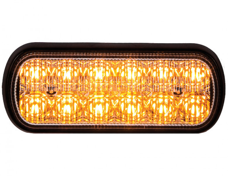 Image of Dual Row 5.5 Inch Amber LED Strobe Light from Buyers Products. Part number: 8891600