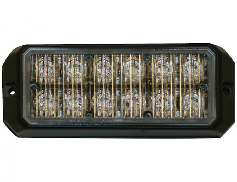 Image of Amber Dual Row 5 Inch LED Strobe Light from Buyers Products. Part number: 8891700