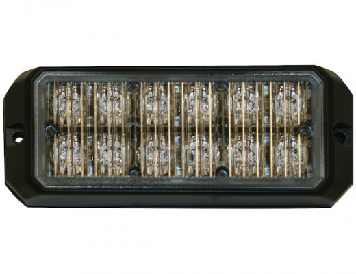 Image of Amber Dual Row 5 Inch LED Strobe Light from Buyers Products. Part number: 8891700