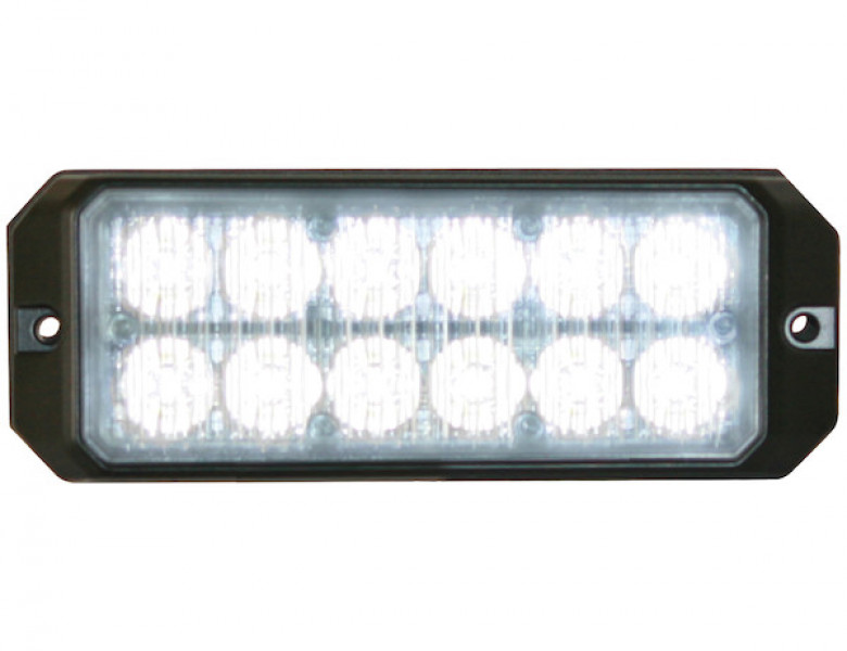 Image of Clear Dual Row 5 Inch LED Strobe Light from Buyers Products. Part number: 8891701