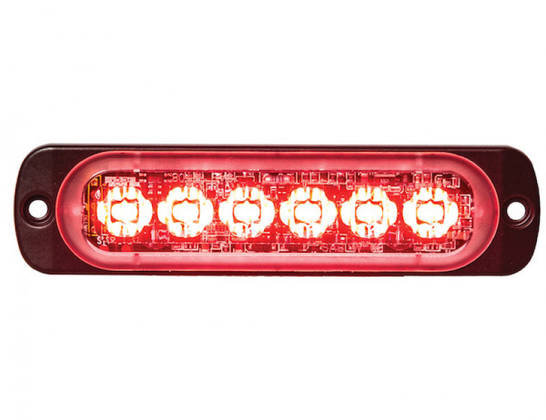 Image of Thin 4.5 Inch Amber Horizontal LED Strobe Light from Buyers Products. Part number: 8891900