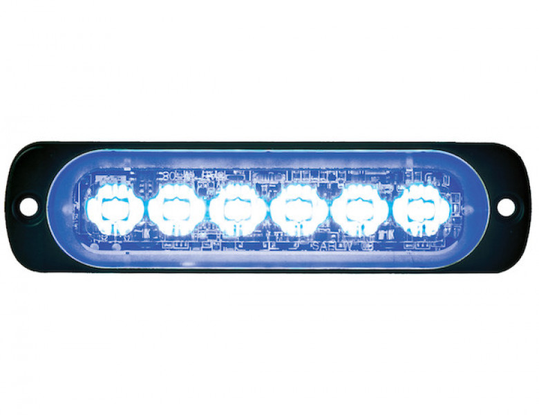 Image of Thin 4.5 Inch Amber Horizontal LED Strobe Light from Buyers Products. Part number: 8891900