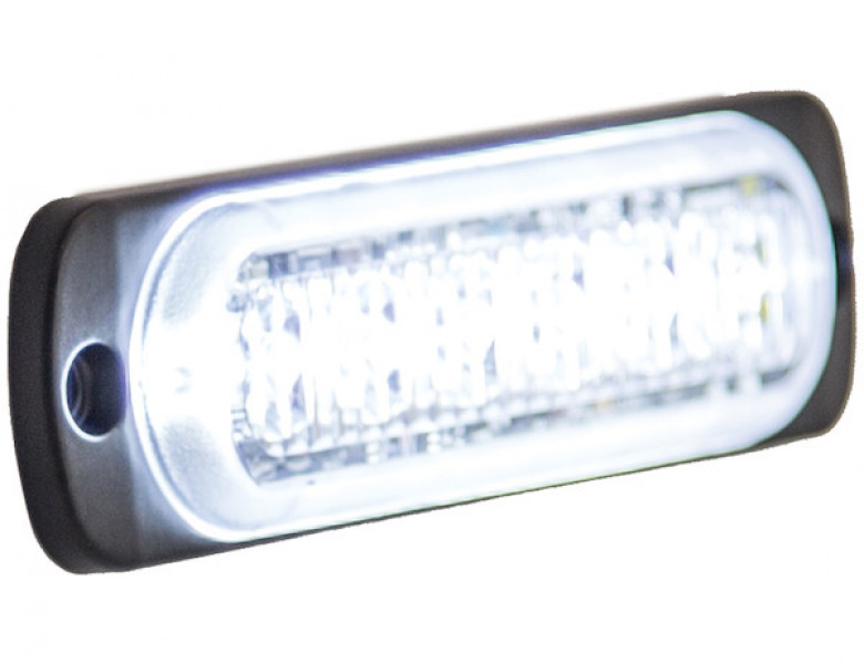 Image of Thin 4.5 Inch Clear Horizontal LED Strobe Light from Buyers Products. Part number: 8891901